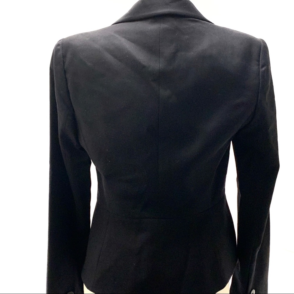 Black Armani Collezioni Jacket Peplum Bottom SZ 6 - Picture 2 of 6